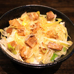 東京豚骨 男麺 - ねぎチャーシュー丼