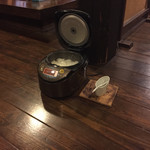 宿房 あそ - ご飯は ここに炊飯器が用意