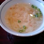 陳麻婆豆腐 - 溶き卵のスープ
