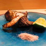 旬菜 おぐら家 - 松茸の蒸し焼きにしたもの