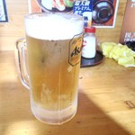 くつろぎ亭ひこべえ  - 生ビール、１杯目
