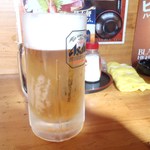 くつろぎ亭ひこべえ  - 生ビール、２杯目