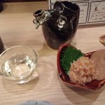 旬酒和食 芳べえ - 梅水晶と日本酒は久礼の初絞り