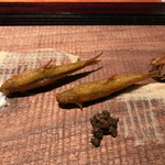 カモシヤ クスモト - 揚げ　もろこ、いい　菊芋　添