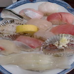 波布鮨 - 地魚寿司盛り合わせ。