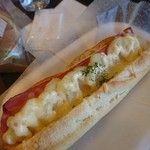 ハースブラウン - ベーコンポテトドッグ  228円  思ってたよりもっちり食感でポテトたっぷり♪好きー