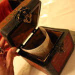 Cangrande Ristorante & Enoteca - 会計の伝票は宝箱に