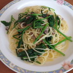 イタリアの風 - ほうれん草とベーコンのさっぱり味スパゲティー（924円）