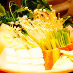 とり喜 - 鍋用の野菜