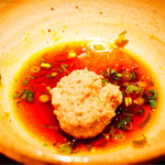 とり喜 - 団子
      ちょいレアでいただくとさらに美味しい！