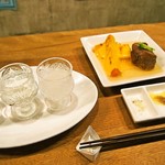 お米のじゅーす 最 - 日本酒呑み比べ ＆ 洋風煮込み