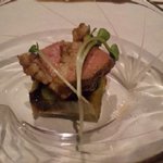 喜の間 - 合鴨赤ワイン煮下仁田葱ゼリー寄せ