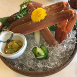 西村屋　本館 - 生かに 左下のはかに味噌ポン酢味 美味い！