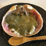 西村屋　本館 - かに味噌 甲羅焼き お酒が進みます。