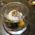 sincere - 4種の蕪とアオリイカ 蕪のブルーテ1