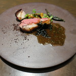 sincere - 猪のロースト 茸とペコロスとハコベ トランペット茸のソース1