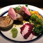 炭火とワイン 京都駅前店 - 大阪河内鴨 ロース 炭焼コンフィ