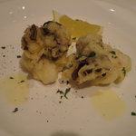 カンブーザ - 鱈白子と舞茸のセモリナ粉フリット 