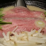 銀座 道玄 - チャーギュー麺のアップ。