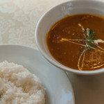 インド料理 カマナ -  シンプルランチ(かぼちゃチキンカレー)：690円／2017年1月