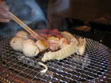 吹上庵 北新地 - 鳥の炭焼き盛り合わせ