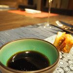 窯焼きステーキ 福田 - Wコンソメスープとローストビーフサンド