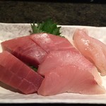 魚盛 - 201701 魚盛  ★本日のランチ 刺身（まぐろ・ぶり・ほうぼう）（850円）★メイン