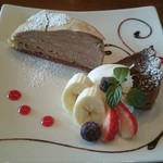 カワベリー　カフェ - ケーキ二種盛