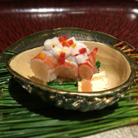 日本料理 晴山 - （2017年1月）車海老と湯葉の明太子和え！