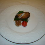 故宮 - 活姿あわびのオードブル　くらげ添え