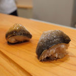 鮨竹 - 穴子（塩＋ツメ）