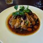 ランプビストロ ソラ - 豚肩ロース肉のグリル　フェンネル風味のソース　じゃがいものピューレ添え