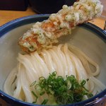 かの家 - しょうゆうどん（冷）＆ちくわZOOM