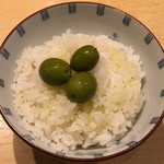 饗 くろ喜 - オリーブご飯（200円／饗 くろ㐂）※限定飯 2017.2