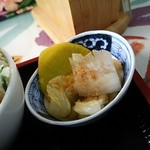 ととかか - 日替わり定食750円 肉と野菜の土鍋をゴマダレで
