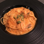 ヨンサン - エビクリームパスタ1200円