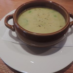 ワインとチーズの店 FERMENT - 南瓜と有機野菜のスープ