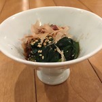 Torisobawakamatsu - 青菜のおひたし  ¥350