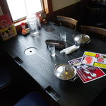 しゃぶ亭　ふふふ - 禁煙席のテーブル