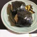 名月荘 - 夜食のおむすび