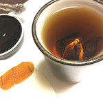 ひなた - ヒレ酒とカラスミです。