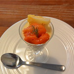 ラ プチット - カリフラワーのババロワ　ウニ添え