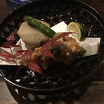 Tenkuujiza - フグの唐揚げと海老芋