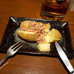 アルジャーノン シンフォニア - じゃがバターアラモード（￥756）。みじん切りのハムと粒マスタード、芋が甘いんです♪