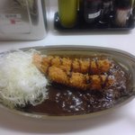 カレーのチャンピオン  - エビフライカレー大盛り(キャベツ増量)