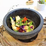 米粉のクレープ　こかぶ　キヌア