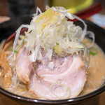 麺処 花田 - 2017.2 味噌（830円）野菜大盛り