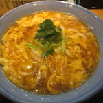阪急そば - とじ玉あんかけうどん350円