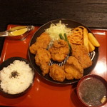 ふじやからあげ - 唐揚げ定食（和風・大）