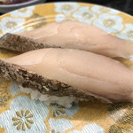 グルメ廻転寿司 まぐろ問屋 やざえもん - 寒さわら（済州島産）340円